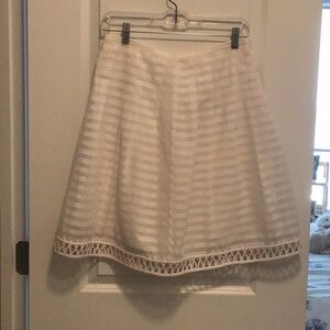 Cynthia Steffe white A-Line above Knee-Length Skirt